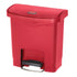 Rubbermaid Slim Jim Step-On Container 4 Gal, Red 1 / cs