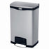 Rubbermaid Slim Jim Step-On Container Black/Stainless Steel, 13 Gallon 1 / cs