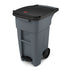 Rubbermaid Brute Step-On Rollout Container 32 Gallon, Gray 1 / cs