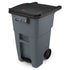 Rubbermaid Brute Step on Rollout Container Gray, 50 Gallon 1 / cs