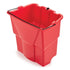 Rubbermaid WaveBrake Dirty Water Bucket Red, 18 Quart 6 / cs