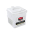 Rubbermaid Hygen Disposable Cloth Charging Tub Microfiber, 12" x 12", White 4 / cs