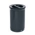 Rubbermaid Enhance Round Dual Stream 23 Gal Jet Black Metallic Garb. Can 1 / ea