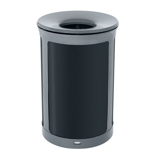 Rubbermaid Enhance Round Garbage Can 23 Gal Pearl Gray 1 / ea | Official manufacturer photograph