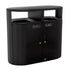 Rubbermaid Reist Dual Stream Trash/Recycle Can 2x23 Gal Textured Blk / Blk Gloss 1 / ea
