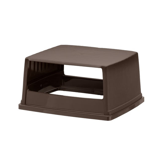 Rubbermaid Glutton Hooded Lid Without Doors Brown, For FG256B00 1 / cs | Official manufacturer photograph