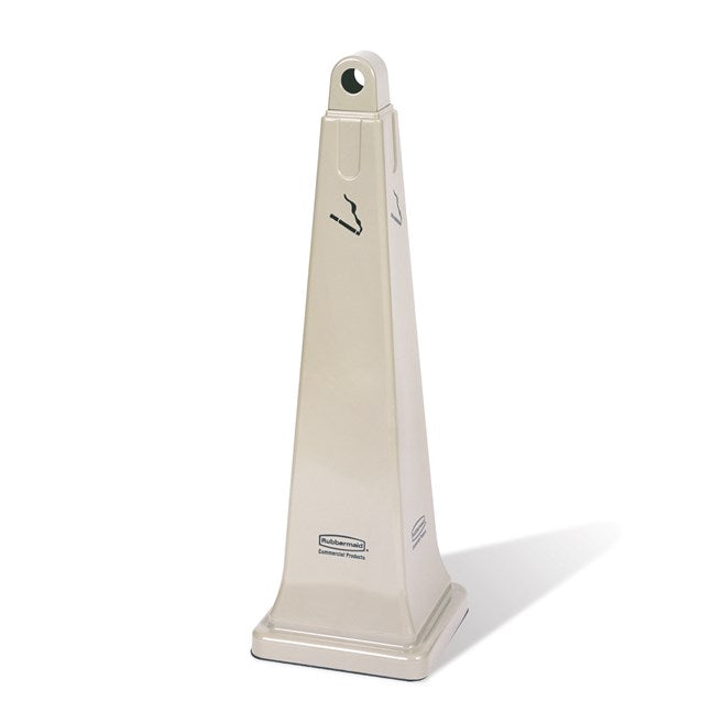 Rubbermaid GroundsKeeper Smoking Receptacle Beige 1 / cs | Official manufacturer photograph