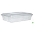 Rubbermaid Food Storage Tote Box Lid Clear 26" X 18" 6 / cs