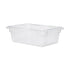 Rubbermaid Food Storage Tote Box Clear, 3.5 Gallon, 18" X 12" X 6" 6 / cs