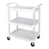 Rubbermaid Service Cart w/ 4" Swivel Casters White 1 / cs