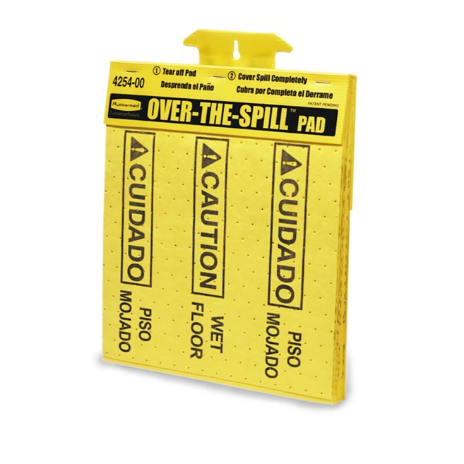 OVER THE SPILL® PADS TABLET, YELLOW | Official exact-model photograph; listing pack quantity remains as stated.