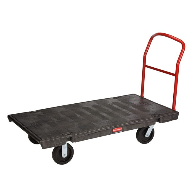HEAVY DUTY PLATFORM TRUCK, 30" X 60" WITH 8" TPR CASTERS | Official exact-model photograph; listing pack quantity remains as stated.