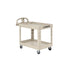 Rubbermaid Heavy Duty Ergo Handle Utility Cart Lipped Shelf, Small, Beige 1 / cs