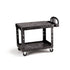 Rubbermaid Heavy-Duty Ergo Handle Utility Cart Black, Medium, 2 Shelf 1 / cs