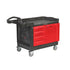 Rubbermaid TradeMaster Small Cart Black/Red, w/ 4 Drawers & Cabinet 1 / cs
