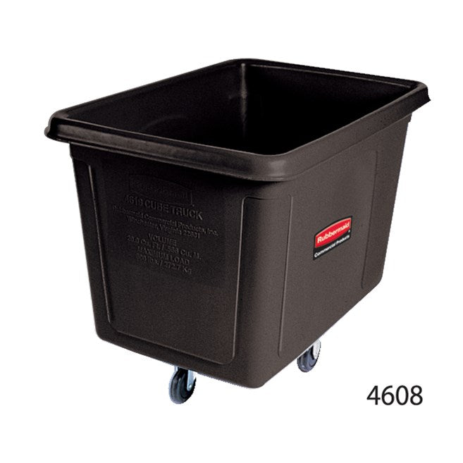 Rubbermaid Standard-Duty Cube Truck Black, 8 Cubic Foot 1 / cs | Official manufacturer photograph