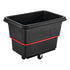 Rubbermaid Heavy-Duty Utility Truck Black, 8 Cubic Foot, w/ 4" Casters 1 / cs