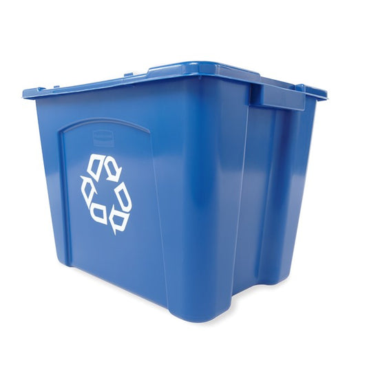 RECYCLING BOX 14 GAL BLUE | Official exact-model photograph; listing pack quantity remains as stated.