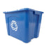 Rubbermaid Stacking Recycling Bin Blue, 14 Gallon / 53 Liter 1 / ea
