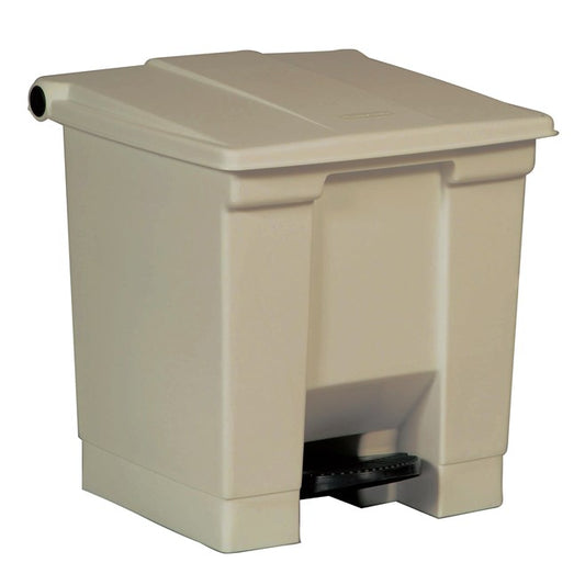 LEGACY STEP-ON CONTAINER 8 GAL BEIGE | Official exact-model photograph; listing pack quantity remains as stated.