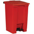 Rubbermaid Step-On Container Red, 12 Gallon / 45.4 Liter 1 / cs