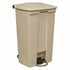 Rubbermaid Step-On Container Beige 23 Gallon / 87.1 Liter 1 / cs