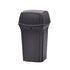 Rubbermaid Ranger Classic Waste Container Black, 35 Gallon / 132.5 Liter 1 / cs