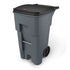 Rubbermaid Brute Rollout Waste Container Gray, 65 Gallon / 246 Liter, w/ Lid 1 / cs