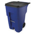 Rubbermaid Brute Rollout Waste Container Blue, 95 Gallon / 360 Liter, w/ Lid 1 / cs