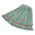 Rubbermaid Web Foot Blend Shrinkless Wet Mop 20 oz, 1" Headband, Green 6 / cs