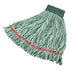 Rubbermaid Web Foot Blend Shrinkless Wet Mop 20 oz 5" Headband Green 6 / cs