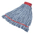 Rubbermaid Web Foot Blend Shrinkless Wet Mop Blue 24 oz. 5" Headband 6 / cs