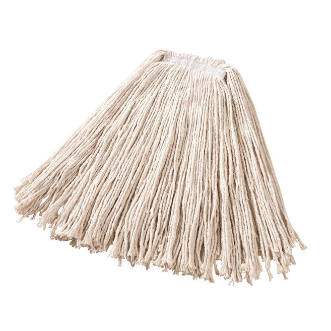 24 OZ DURA PRO CUT-END COTTON WET MOP, 1" HEADBAND, WHITE | Official exact-model photograph; listing pack quantity remains as stated.