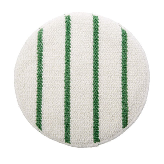 19" LOW PROFILE BONNET, GREEN SCRUB STRIPS, WHITE | Official exact-model photograph; listing pack quantity remains as stated.