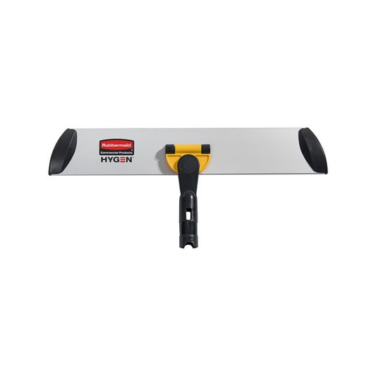 HYGEN™ 17" QUICK CONNECT FRAME, YELLOW | Official photograph shows the manufacturer-designated 17-inch frame, compatible with 18-inch HYGEN wet and dust mop pads.