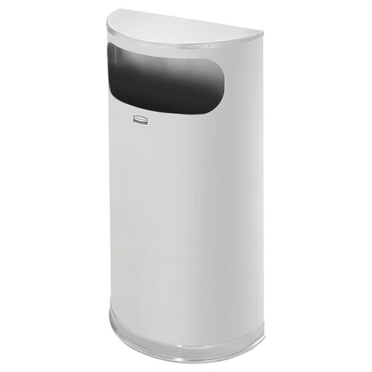 HALF ROUND FLAT TOP SIDE OPEN 9 GAL STAINLESS STEEL | Official exact-model photograph; listing pack quantity remains as stated.