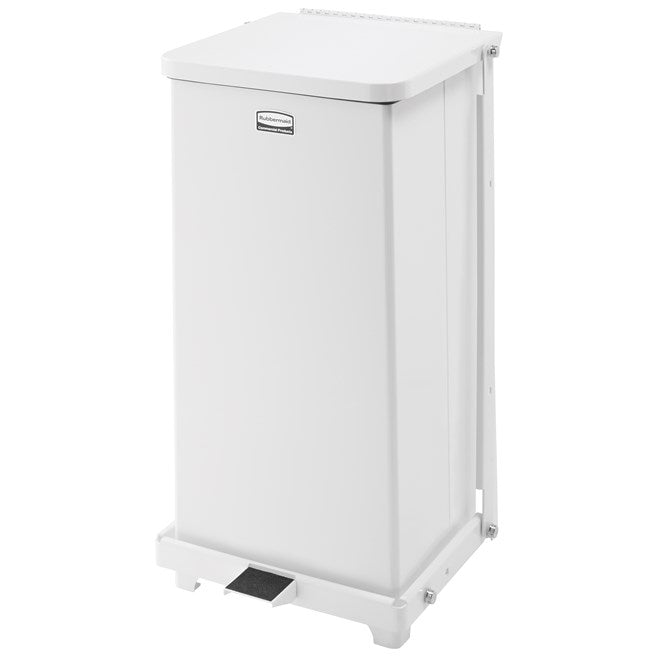 DEFENDERS® SQUARE STEP CAN 6.5 GAL SKY WHITE | Official exact-model photograph; listing pack quantity remains as stated.