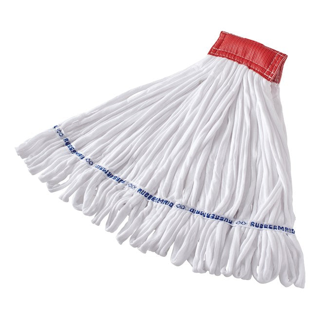 24 OZ ROUGH-FLOOR WET MOP, 5" HEADBAND, WHITE | Official exact-model photograph; listing pack quantity remains as stated.
