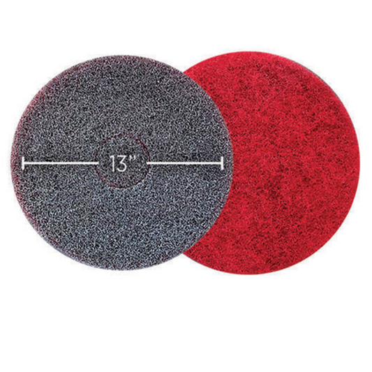 Manufacturer photo for 311174: EZ Care Heavy Duty Scrubbing Pad 13" Diameter 5 / cs. The photograph illustrates the item; the listing title specifies the sale quantity. Current manufacturer packaging is shown.