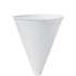 Solo Cup 10 oz Treated Paper Funnel Cup Poly Sleeve 4 / 250 cs