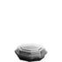 Solo Cup OctaView Hinged Carryout Container Black / Clear 7.5" 100 / cs