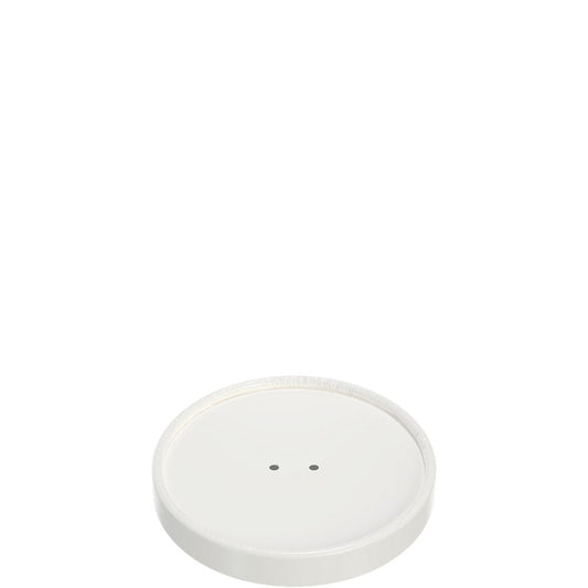 Solo Cup CH16A-4000 - 16 oz DSP Paper Spiral Wound Vented Lid - White; manufacturer catalog photo.