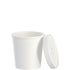 Solo Cup Container Paper 16 oz W/ Paper Vented Lid White 10 / 25 cs