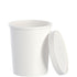 Solo Cup Container Paper 32 oz W/ Lid White 10 / 25 cs