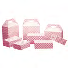 SQP 9.5"x 5"x 5" Take out Carton Barn Box Medium White 125 — Representative SQP paper takeout-box photo. Pictured dimensions, print, color, closure and pack quantity may differ; refer to this listing for supplied specifications. An assortment of barn-style and meal boxes with red print is pictured; this listing supplies the stated white barn box.