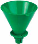 Tolco Vented Funnel 8 oz Green 24 / cs; Representative Tolco supplier photo of the same product type. Model, size, color, labels, accessories and pack quantity shown may differ; this listing's specifications apply.