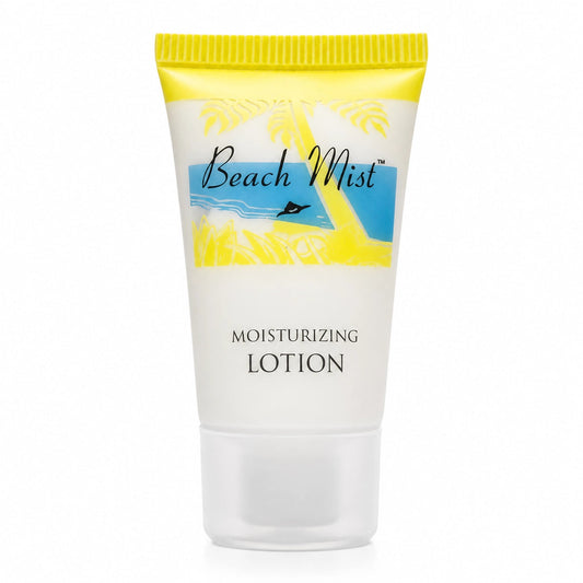 Transmacro Beach Mist Hand & Body Lotion 0.65 oz Tube 288 / cs; Representative Transmacro supplier product photo. Packaging format, size, design and pack quantity shown may differ; this listing's specifications apply.