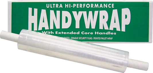 Western Plastics Handy Wrap 80 Gauge Film 20" x 1000' 4 rolls — Representative Western Plastics photo of the same product type. Pictured size, model, color, gauge, packaging and quantity may differ. Use the specifications stated in this listing.