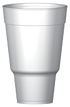 Wincup 32CC32 Cup Foam 32 oz White Pedestal 20 / 15 cs