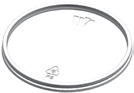 Wincup FL4NV Vio Nonvented Lid for F4 1000 / cs; Representative WinCup supplier photo of the same product type. Size, color, printed design, accessories and pack quantity shown may differ; this listing's specifications apply.